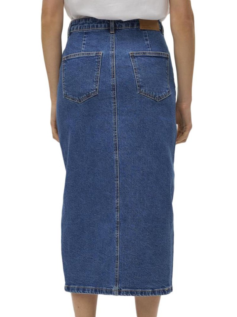 Jupe en jean Longue Femme Vero Moda Bleu denim - Kiabi