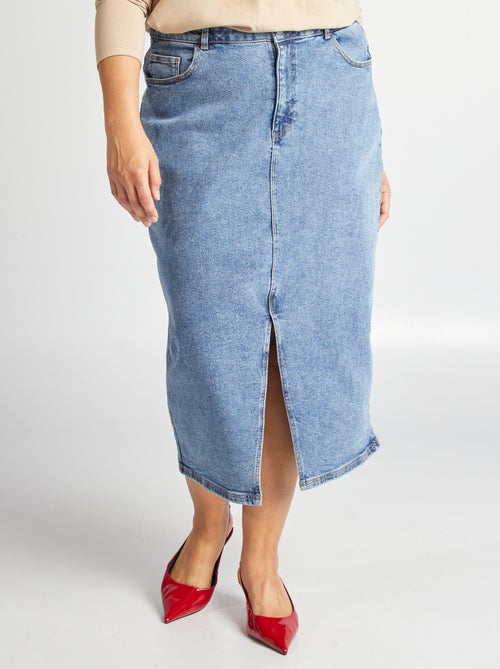 Jupe en jean midi - Kiabi