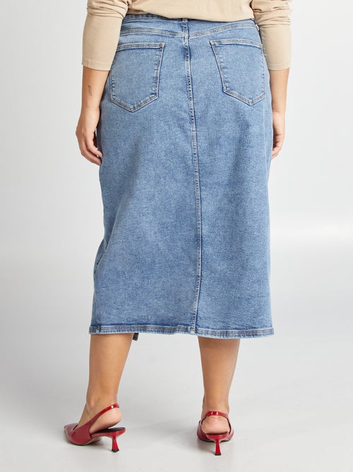 Jupe en jean midi - Kiabi