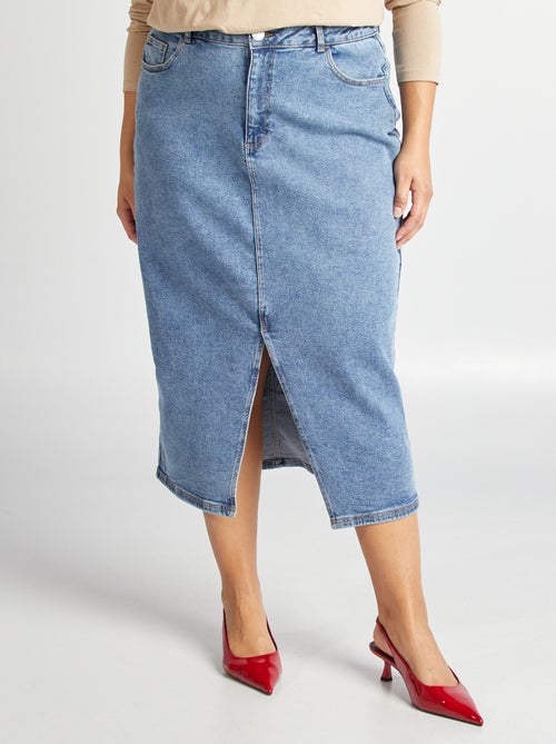 Jupe en jean midi - Kiabi