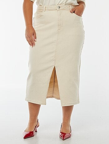 Jupe en jean midi