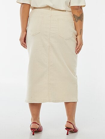 Jupe en jean midi