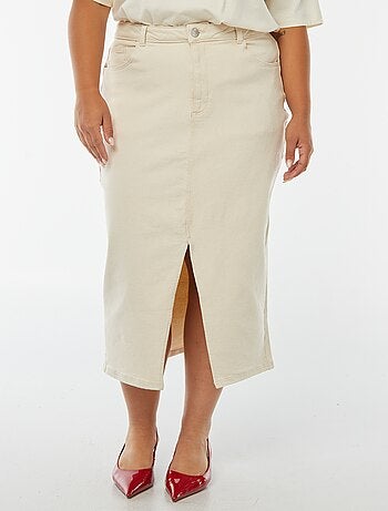 Jupe en jean midi