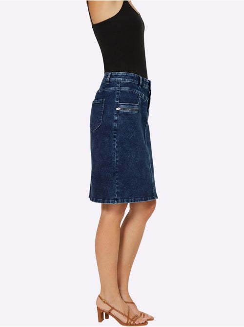 Jupe En Jean Passants - Taille Standard - Helline - Kiabi Jupe En Jean Passants - Taille Standard - Helline - Kiabi