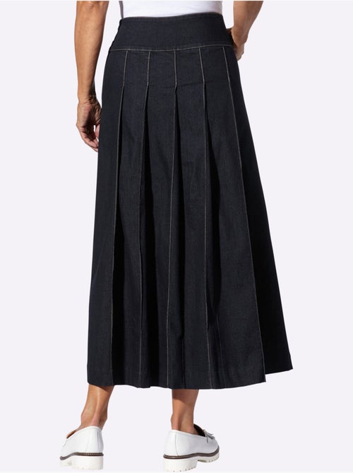 Jupe En Jean Petite Glissière Latérale Avec Bouton - Taille Standard - Moda Vilona - Kiabi