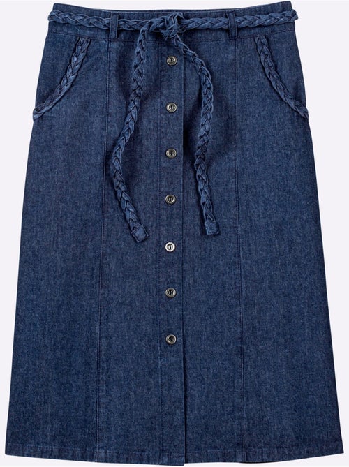 Jupe En Jean Pur Coton - Taille Courte - Witt - Kiabi Jupe En Jean Pur Coton - Taille Courte - Witt - Kiabi