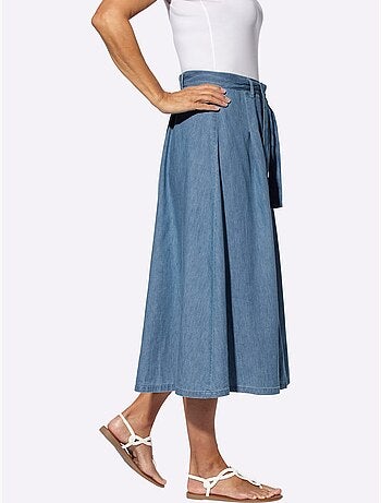 Jupe En Jean Pur Coton - Taille Standard - Moda Vilona