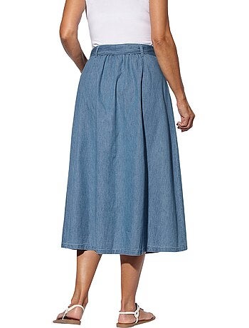 Jupe En Jean Pur Coton - Taille Standard - Moda Vilona
