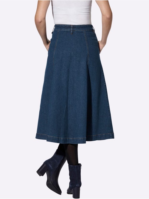 Jupe En Jean Qualité Coton - Taille Courte - Witt - Kiabi