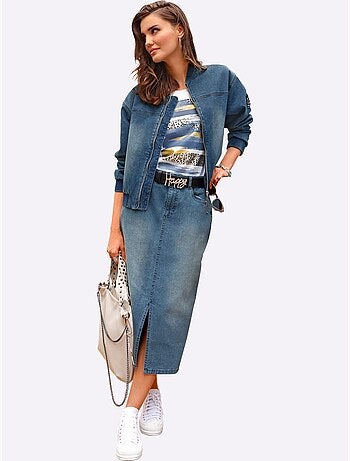 Jupe en jean qualité coton - taille standard - witt