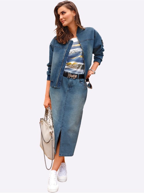 Jupe En Jean Qualité Coton - Taille Standard - Witt - Kiabi