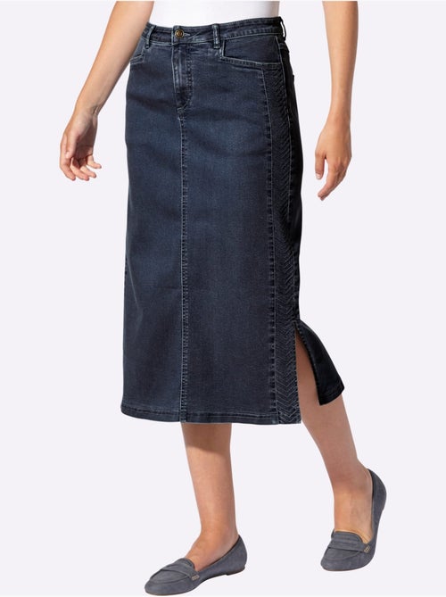 Jupe En Jean Qualité Coton - Taille Standard - Witt - Kiabi