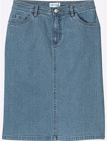 Jupe En Jean Qualité Coton Extensible Indéformable - Taille Standard - Witt