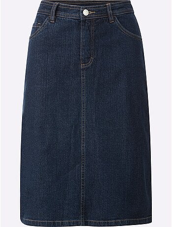 Jupe En Jean Qualité Coton Extensible Indéformable - Taille Standard - Witt