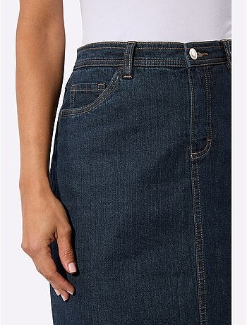 Jupe En Jean Qualité Coton Extensible Indéformable - Taille Standard - Witt