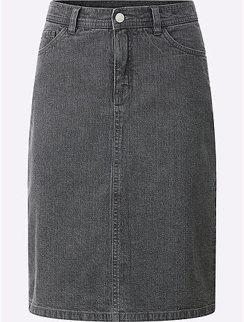 Jupe En Jean Qualité Coton Extensible Indéformable - Taille Standard - Witt