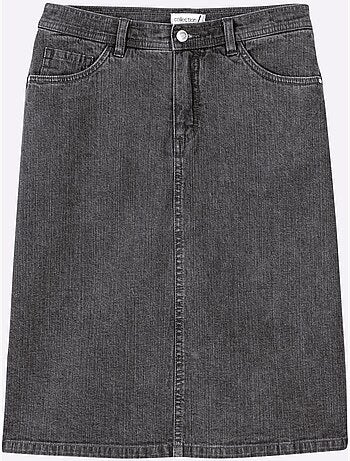 Jupe En Jean Qualité Coton Extensible Indéformable - Taille Standard - Witt