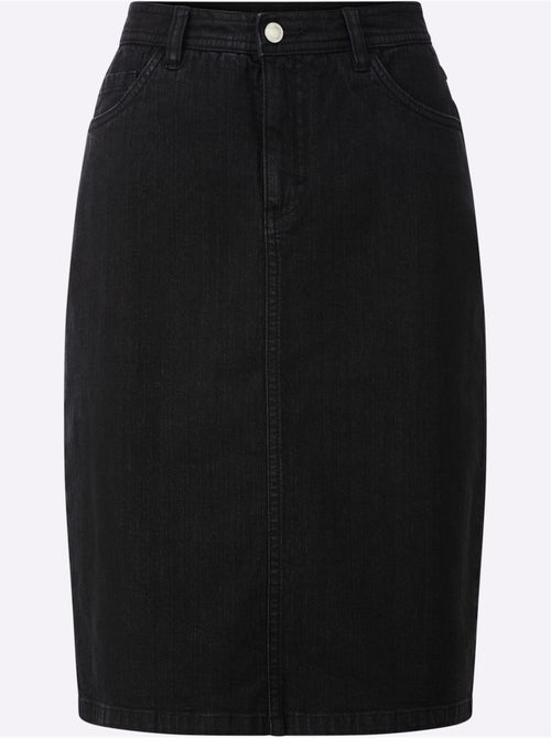Jupe En Jean Qualité Coton Extensible Indéformable - Taille Standard - Witt - Kiabi Jupe En Jean Qualité Coton Extensible Indéformable - Taille Standard - Witt - Kiabi