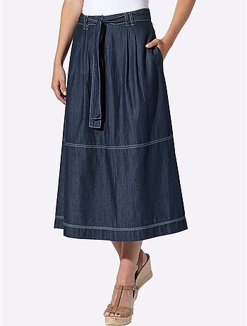 Jupe En Jean Qualité Douce Et Fluide - Taille Standard - Helline