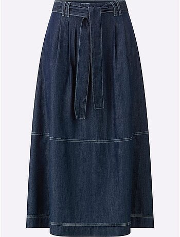 Jupe En Jean Qualité Douce Et Fluide - Taille Standard - Helline