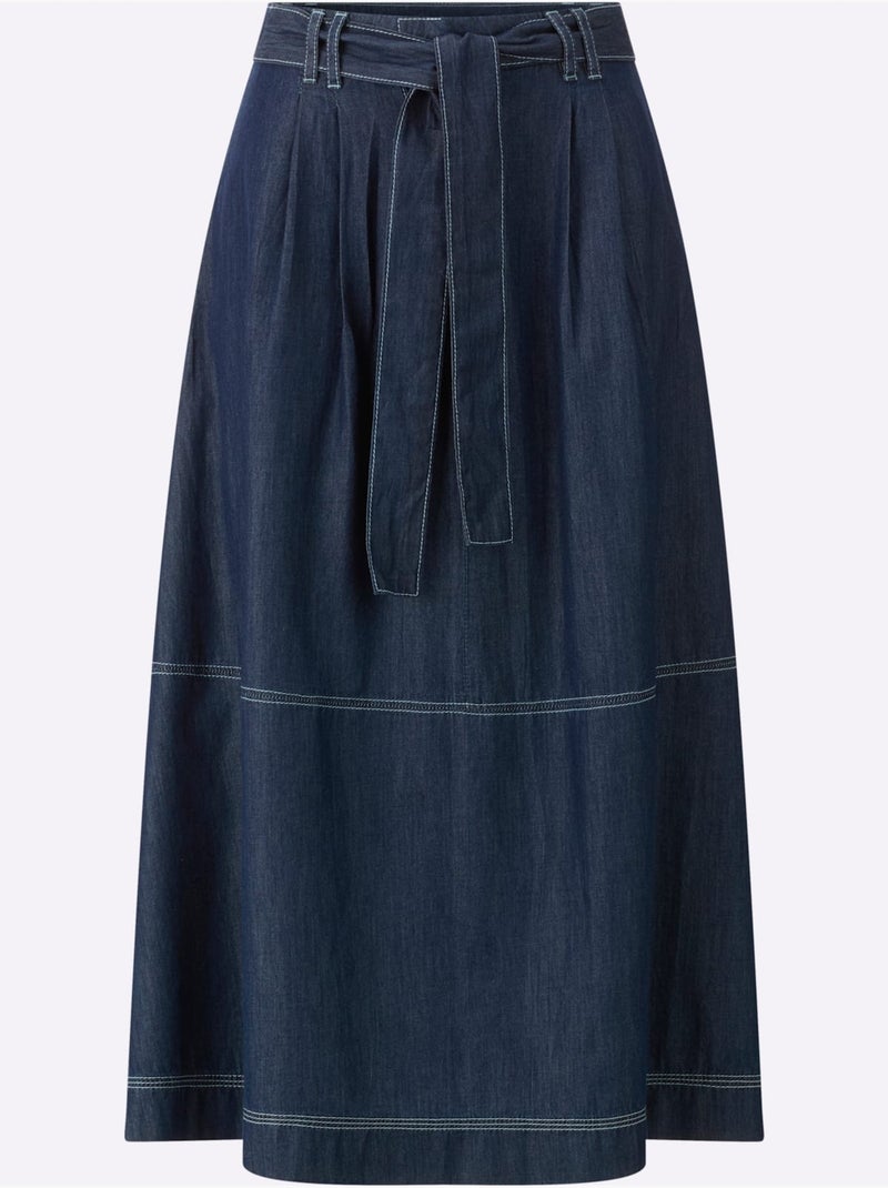 Jupe En Jean Qualité Douce Et Fluide - Taille Standard - Helline Bleu jean - Kiabi