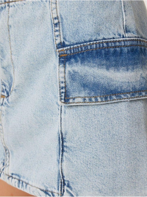 Jupe en jean taille haute à boutons, istanbul - Kiabi Jupe en jean taille haute à boutons, istanbul - Kiabi