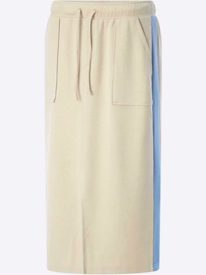 Jupe En Jersey - Taille Standard - Helline Sable - Kiabi