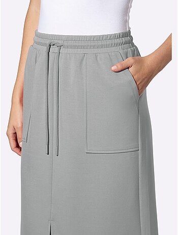 Jupe en jersey 55% viscose - taille standard - helline