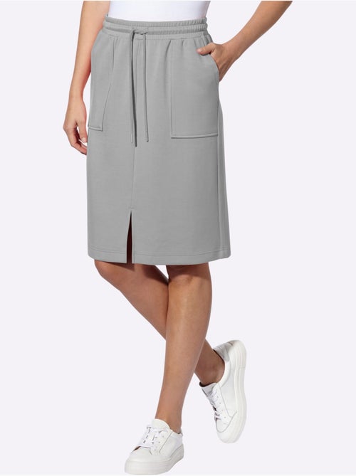 Jupe En Jersey 55% Viscose - Taille Standard - Helline - Kiabi