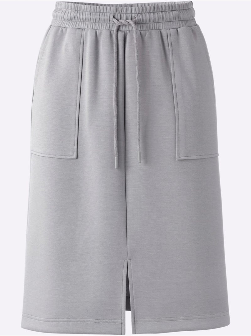 Jupe En Jersey 55% Viscose - Taille Standard - Helline Gris foncé - Kiabi