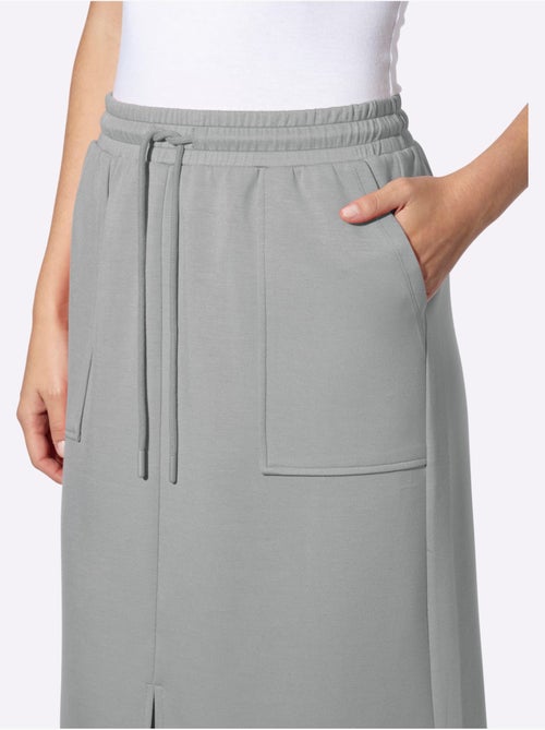 Jupe En Jersey 55% Viscose - Taille Standard - Helline - Kiabi