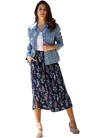 Jupe En Jersey Ceinture élastique - Taille Courte - Moda Vilona