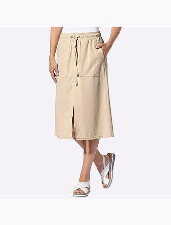 Jupe En Jersey Ceinture élastique, Coulisse Et Lien à Nouer - Taille Standard - helline