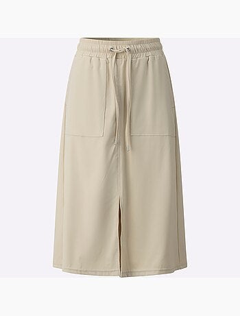 Jupe En Jersey Ceinture élastique, Coulisse Et Lien à Nouer - Taille Standard - helline