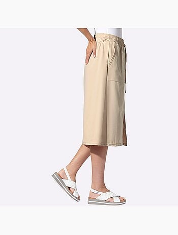 Jupe En Jersey Ceinture élastique, Coulisse Et Lien à Nouer - Taille Standard - helline