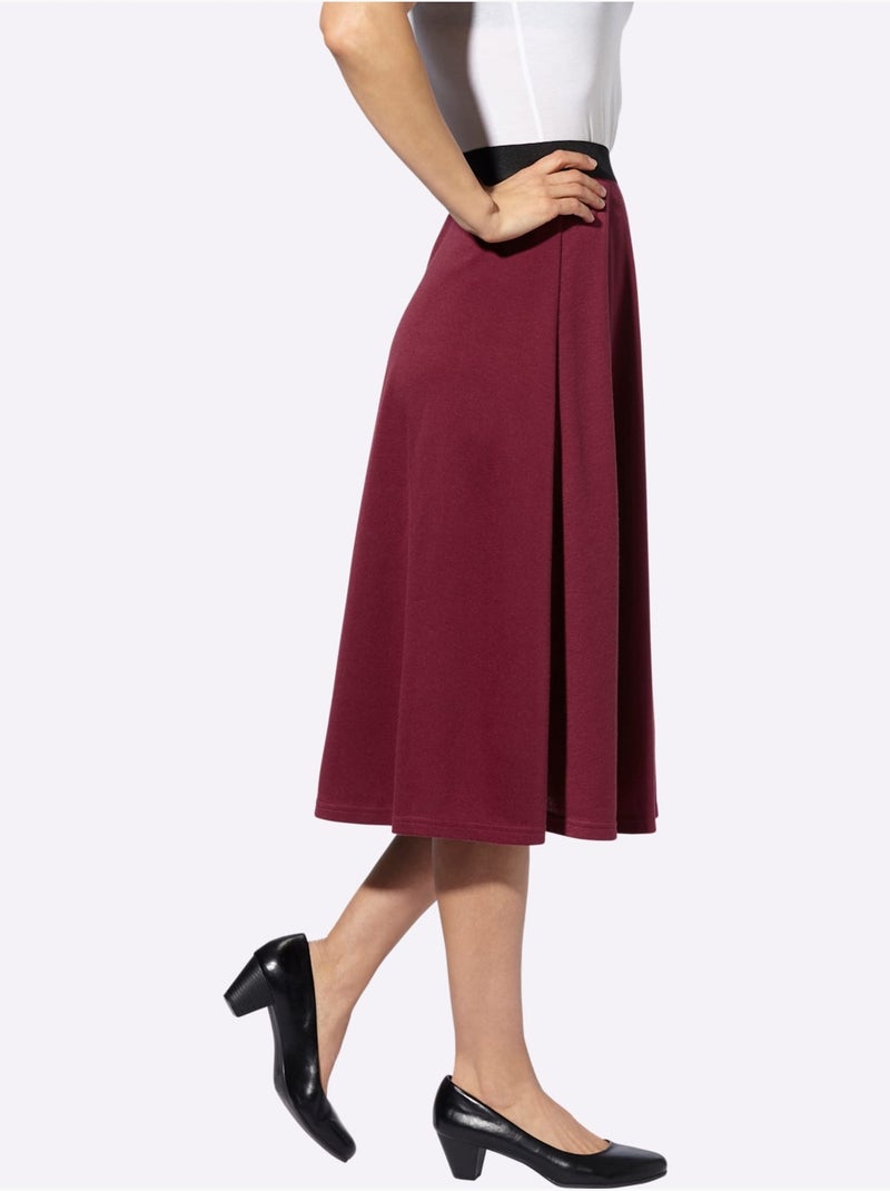 Jupe En Jersey Jersey Fin - Taille Standard - Witt Violet - Kiabi