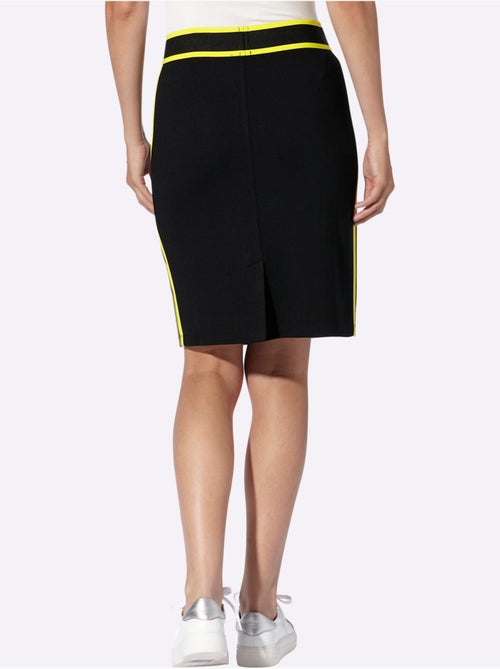 Jupe En Jersey Rayures Contrastées - Taille Standard - Helline - Kiabi
