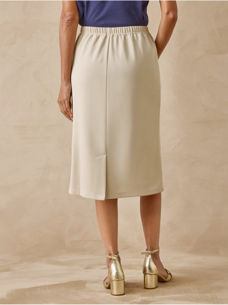 Jupe en maille - DAXON Beige - Kiabi