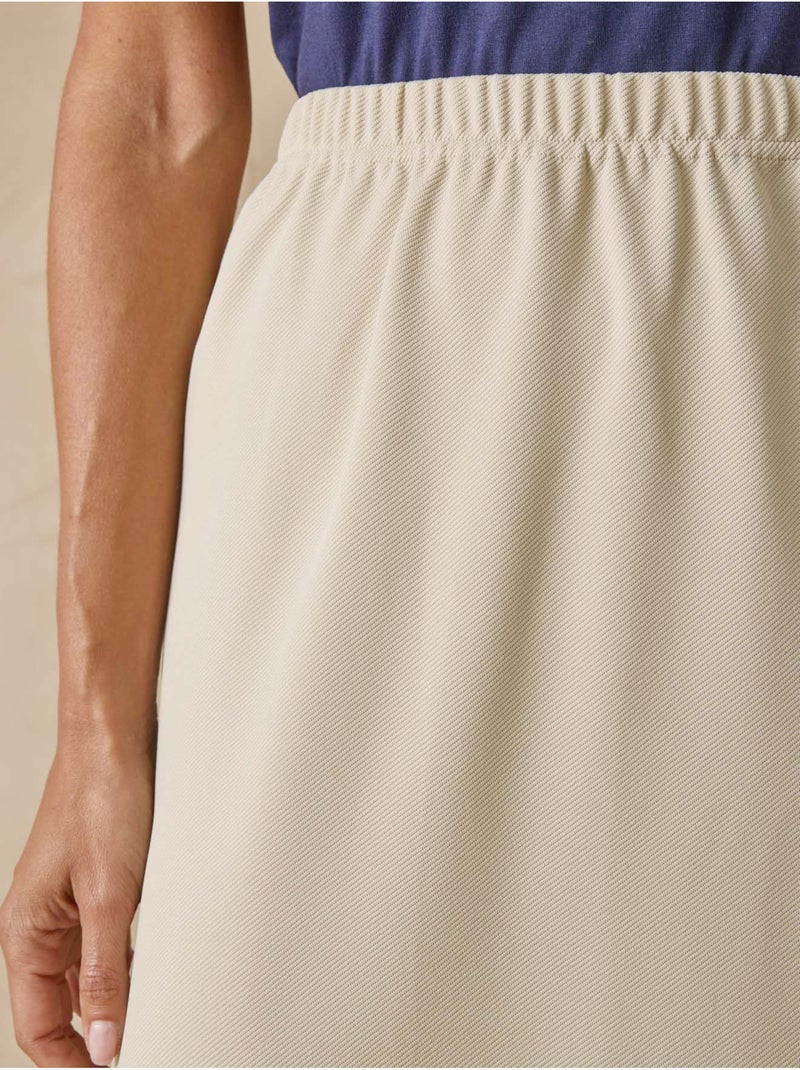 Jupe en maille - DAXON Beige - Kiabi