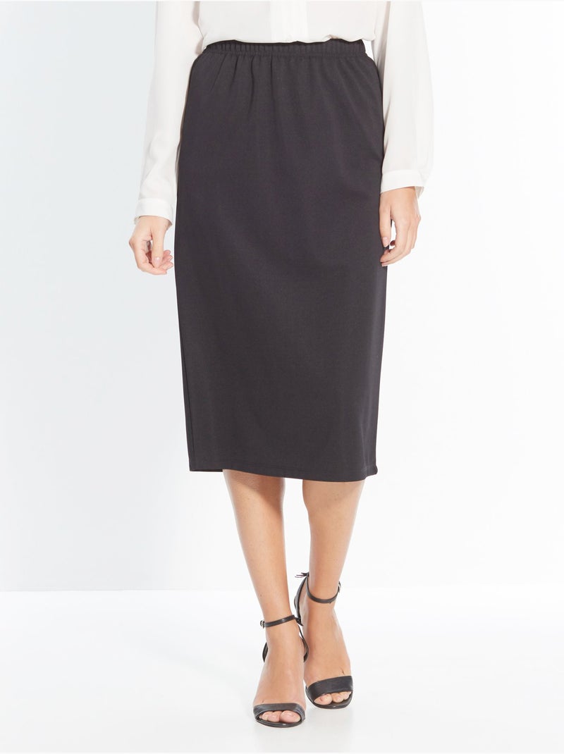 Jupe en maille - DAXON Noir Noir - Kiabi