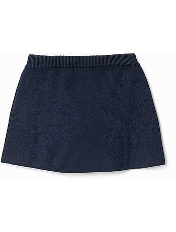 Jupe en maille avec nœud décoratif