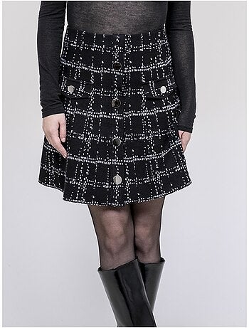 Jupe en maille boutons devant XIVRY