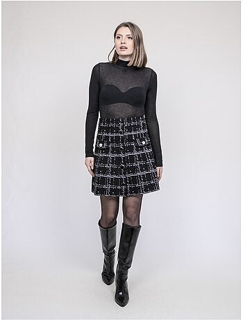 Jupe en maille boutons devant XIVRY