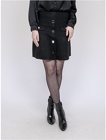 Jupe en maille boutons devant XIVRY