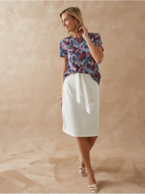 Jupe en maille élastiquée - Kiabi