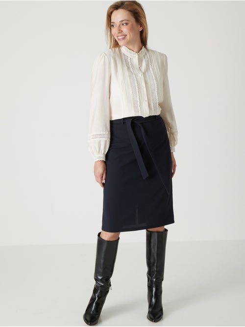 Jupe en maille élastiquée - Kiabi