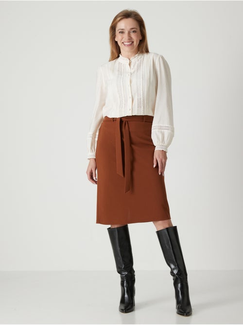 Jupe en maille élastiquée - Kiabi