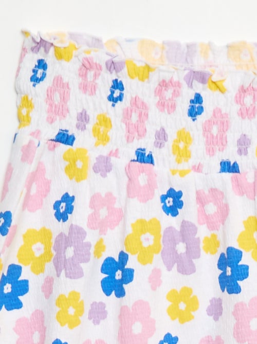 Jupe en maille froissée coton - Kiabi