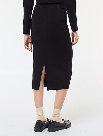 Jupe en maille ottoman unie