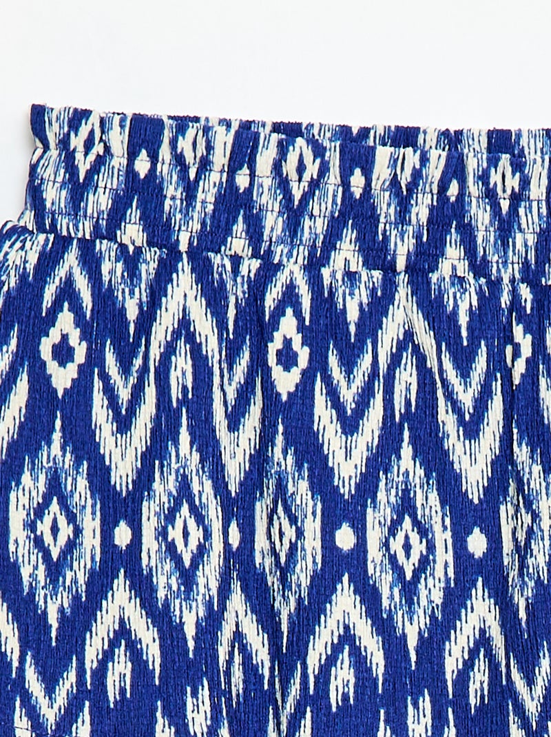 Jupe en maille stretch Bleu - Kiabi